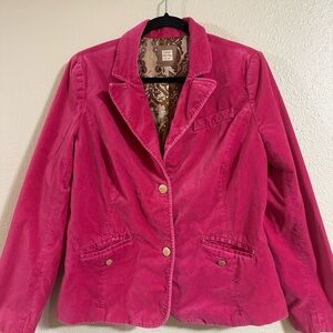 Old Navy Fuchsia Corduroy Blazer